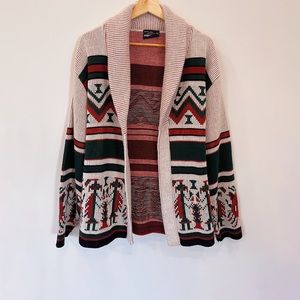Vintage 1990s Dimension By Milford Knitted Shall Cardigan Sweater